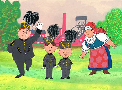 Bolek a Lolek mezi horníky