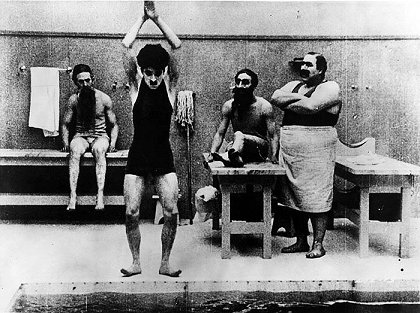 Chaplin v lázních
